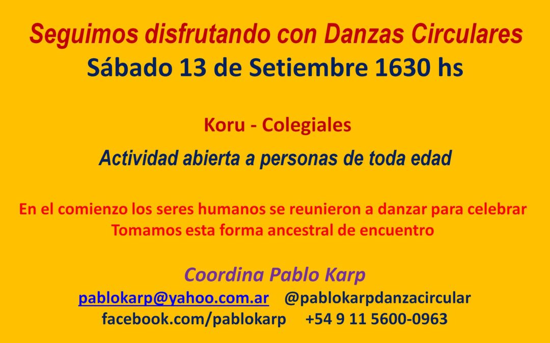 DANZAS CIRCULARES EN KORU – COLEGIALES