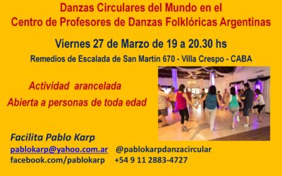 DANZAS CIRCULARES DEL MUNDO EN VILLA CRESPO