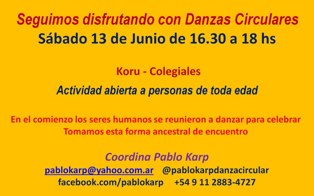 DANZAS CIRCULARES DEL MUNDO EN COLEGIALES