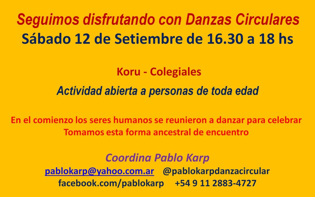 DANZAS CIRCULARES DEL MUNDO EN COLEGIALES