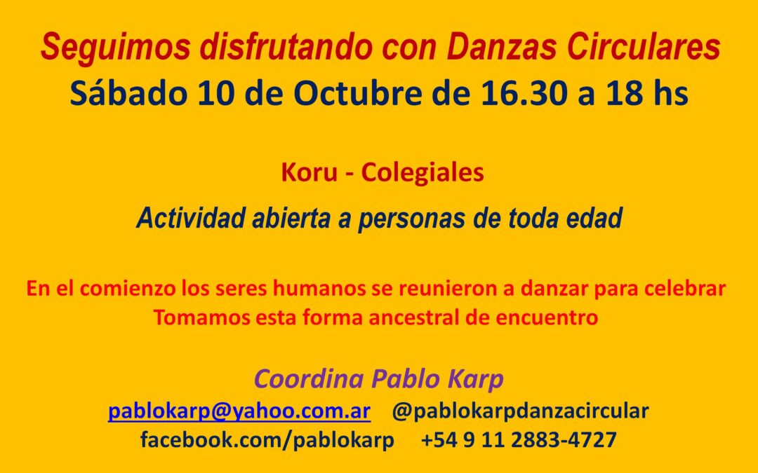 DANZAS CIRCULARES DEL MUNDO EN COLEGIALES
